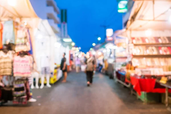 Abstrakcja rozmycie i rozmytym lokalnego targu nocnego — Zdjęcie stockowe