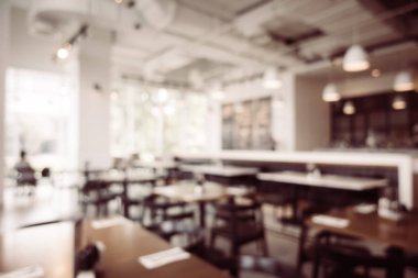 Soyut bulanıklık ve ufuk Restoran iç