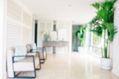 Soyut bulanıklık ve ufuk oturma odası iç ve dekorasyon