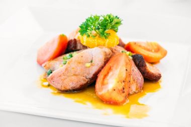 Et tatlı soslu ızgara duck meme