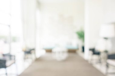 Soyut bulanıklık ve ufuk oturma odası iç ve dekorasyon