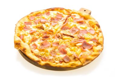 Hawai pizza ahşap tepsi
