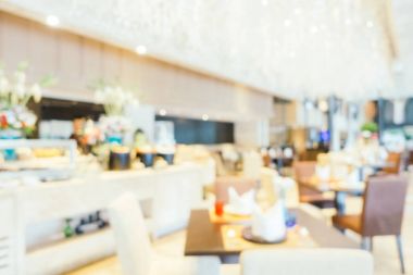 Soyut bulanıklık ve ufuk Restoran iç