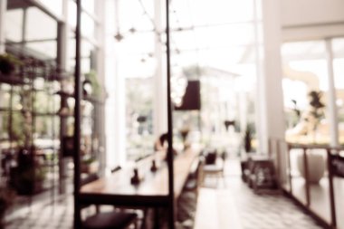 Soyut bulanıklık ve ufuk Restoran iç