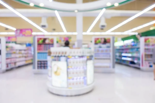 Supermercado de desenfoque abstracto en tienda de derpartment —  Fotos de Stock