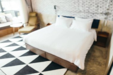 Soyut bulanıklık yatak odası