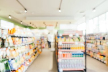 Soyut bulanıklık ve ufuk süpermarket perakende ve alışveriş