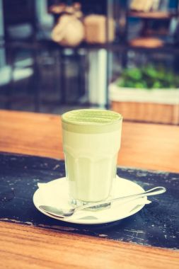 Sıcak matcha yeşil çay kahve Kupası