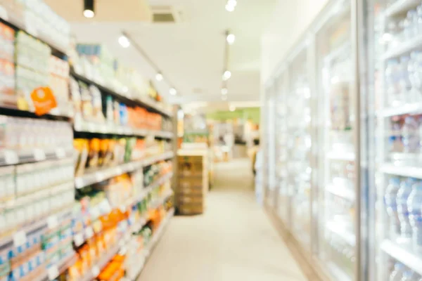 Abstract blur and defocused supermarket retails and shopping — Stock Photo, Image