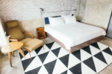 Soyut bulanıklık yatak odası