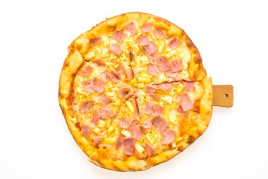 Hawai pizza ahşap tepsi