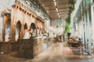 Soyut bulanıklık ve ufuk restoran ve kafe Cafe Inte