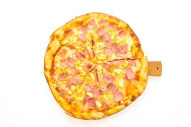 Hawai pizza ahşap tepsi