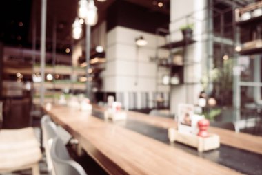 Soyut bulanıklık ve ufuk Restoran iç