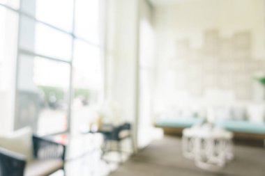 Soyut bulanıklık ve ufuk oturma odası iç ve dekorasyon