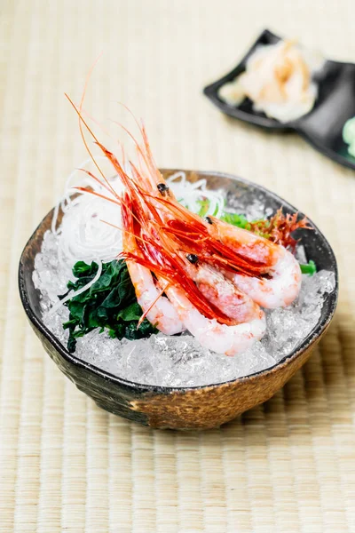 Raw and fresh shrimp or prawn sashimi — Stock Photo, Image