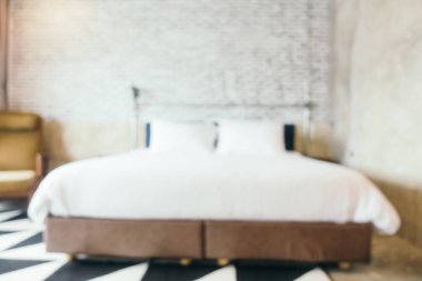 Soyut bulanıklık yatak odası