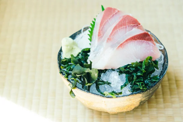 Raw Met Verse Hamachi Vis Vlees Sashimi Japans Eten Stijl — Stockfoto