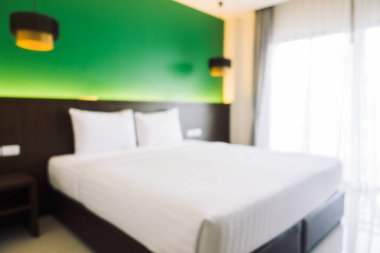 Soyut bulanıklık yatak odası