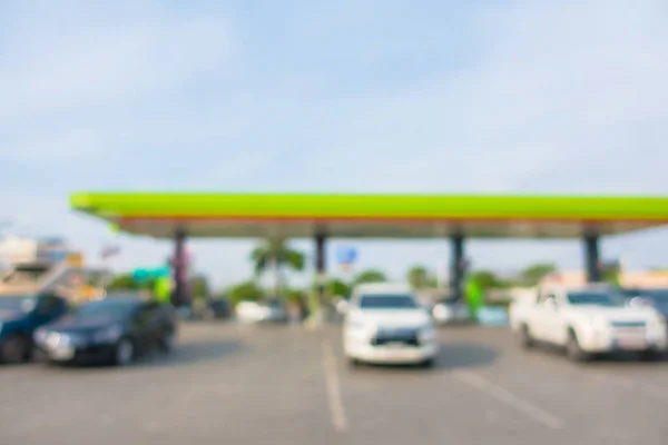 Abstracte Onscherpte Intreepupil Tankstation Voor Achtergrond — Stockfoto