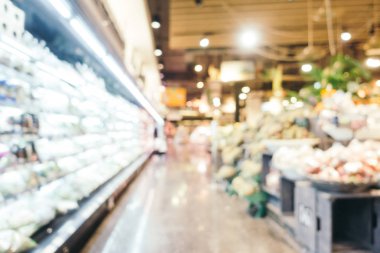 Soyut bulanıklık süpermarkette alışveriş merkezi ve mağaza