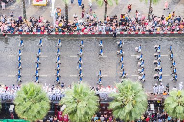 Pattaya, Tayland - 19 Kasım 2017: Asya Uluslararası filo rewview 2017 yılında Parade