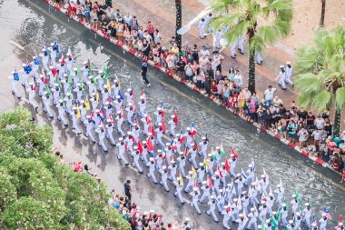 Pattaya, Tayland - 19 Kasım 2017: Asya Uluslararası filo rewview 2017 yılında Parade