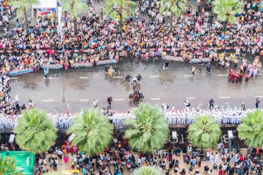 Pattaya, Tayland - 19 Kasım 2017: Asya Uluslararası filo rewview 2017 yılında Parade