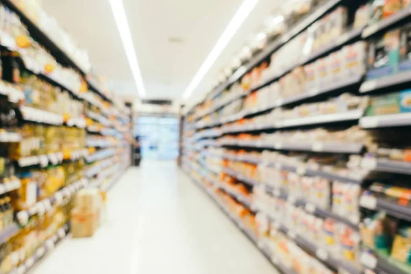 Abstrato blur supermercado no shopping center e loja — Fotografia de Stock
