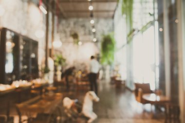 Soyut bulanıklık ve ufuk restoran ve kafe Cafe Inte