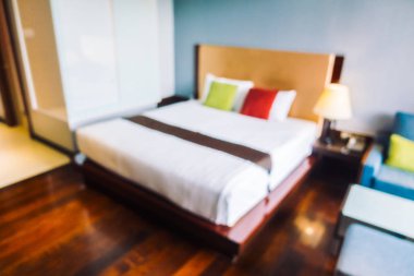 Soyut bulanıklık ve ufuk yatak odası iç