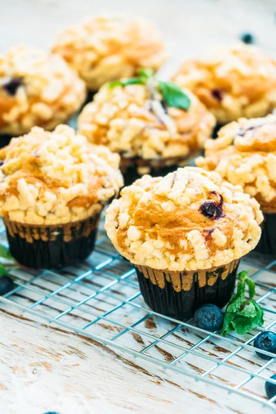 Sladký Moučník Borůvkový Muffin Filtr Zpracování — Stock fotografie