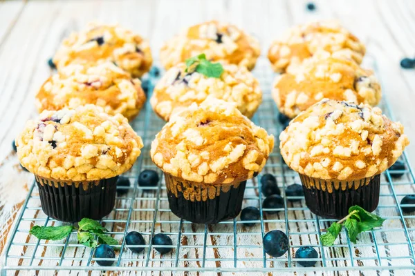 Sweet Dessert Blueberry Muffin Filter Processing — Stock Photo, Image