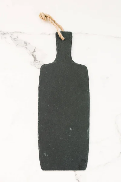 Черный Шифер Текстурах Белого Мрамора — стоковое фото