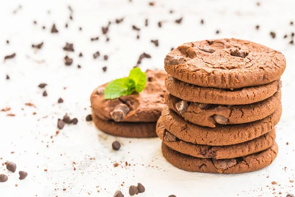 チョコレート チップ クッキーの甘いデザート — ストック写真