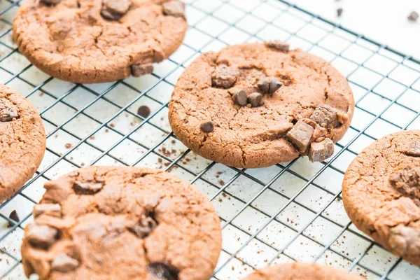 Sweet Dessert Chocolate Chip Cookies — Stock Photo, Image