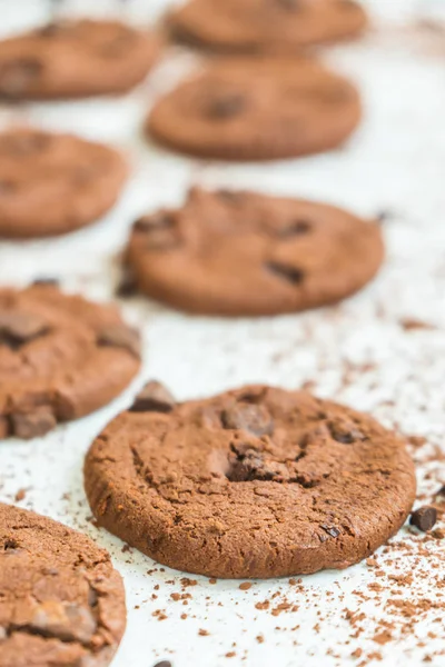 Süßes Dessert Mit Schokoladenkeksen — Stockfoto