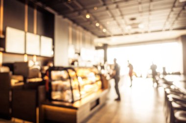 Soyut bulanıklık kahvehane kafe ve Restoran iç