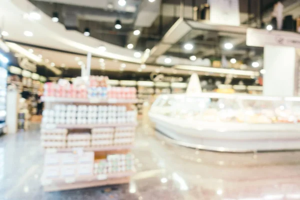 Abstrato blur supermercado no shopping center e loja — Fotografia de Stock