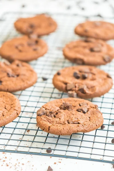 Sweet Dessert Chocolate Chip Cookies — Stock Photo, Image