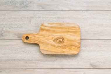 Kopya alanı ile ahşap arka plan ağaç kesme tahtasında