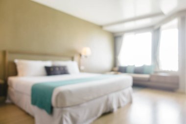 Arka plan için soyut bulanıklık ve ufuk yatak odası iç ve