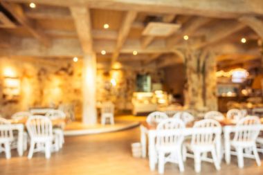 Özgün bulanıklık ve odaklanmış kafe ve restoran iç mimarisi - Vintage Filtresi-