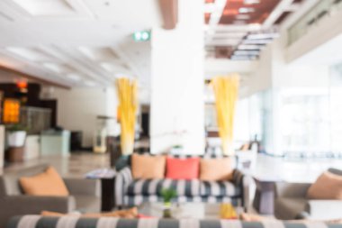 Soyut bulanıklık ve ufuk güzel lüks otel lobisinde ve lou