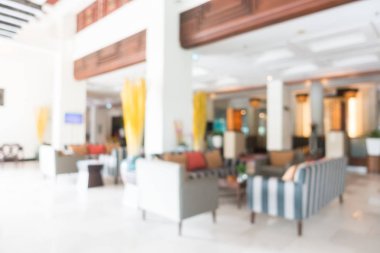Soyut bulanıklık ve ufuk güzel lüks otel lobisinde ve lou