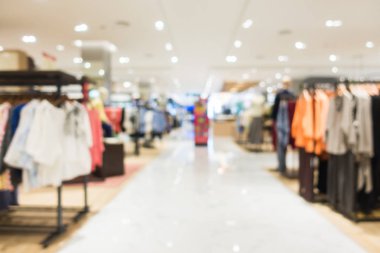 Arkaplan için mağaza içindeki soyut bulanıklık ve odaklanmış alışveriş merkezleri