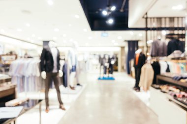 Arkaplan için mağaza içi soyut bulanıklık ve odaklanmış alışveriş merkezi