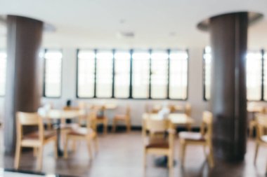 Bulanıklık restoran ve kafe Cafe iç arka plan - Vintage filtre için