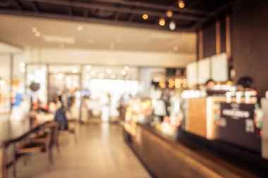 Soyut bulanıklık kahvehane kafe ve Restoran için arka plan - Vintage filtresi iç