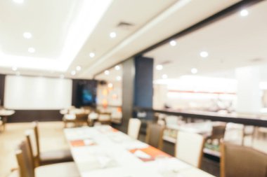 Soyut bulanıklık ve ufuk kahvaltı büfesi otel Restoran iç arka plan - Vintage filtre için